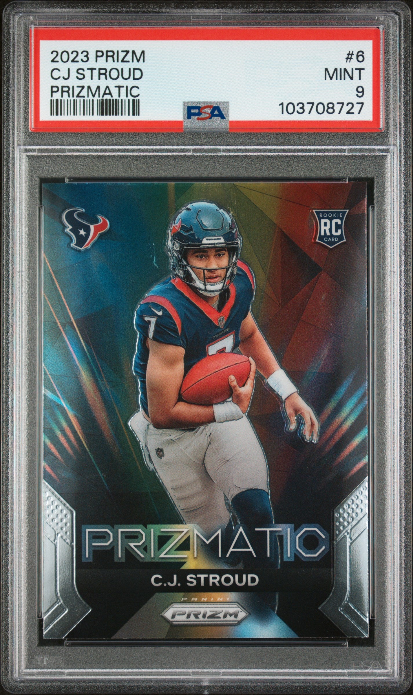 2023 PANINI PRIZM PRIZMATIC #6 CJ STROUD PSA 9