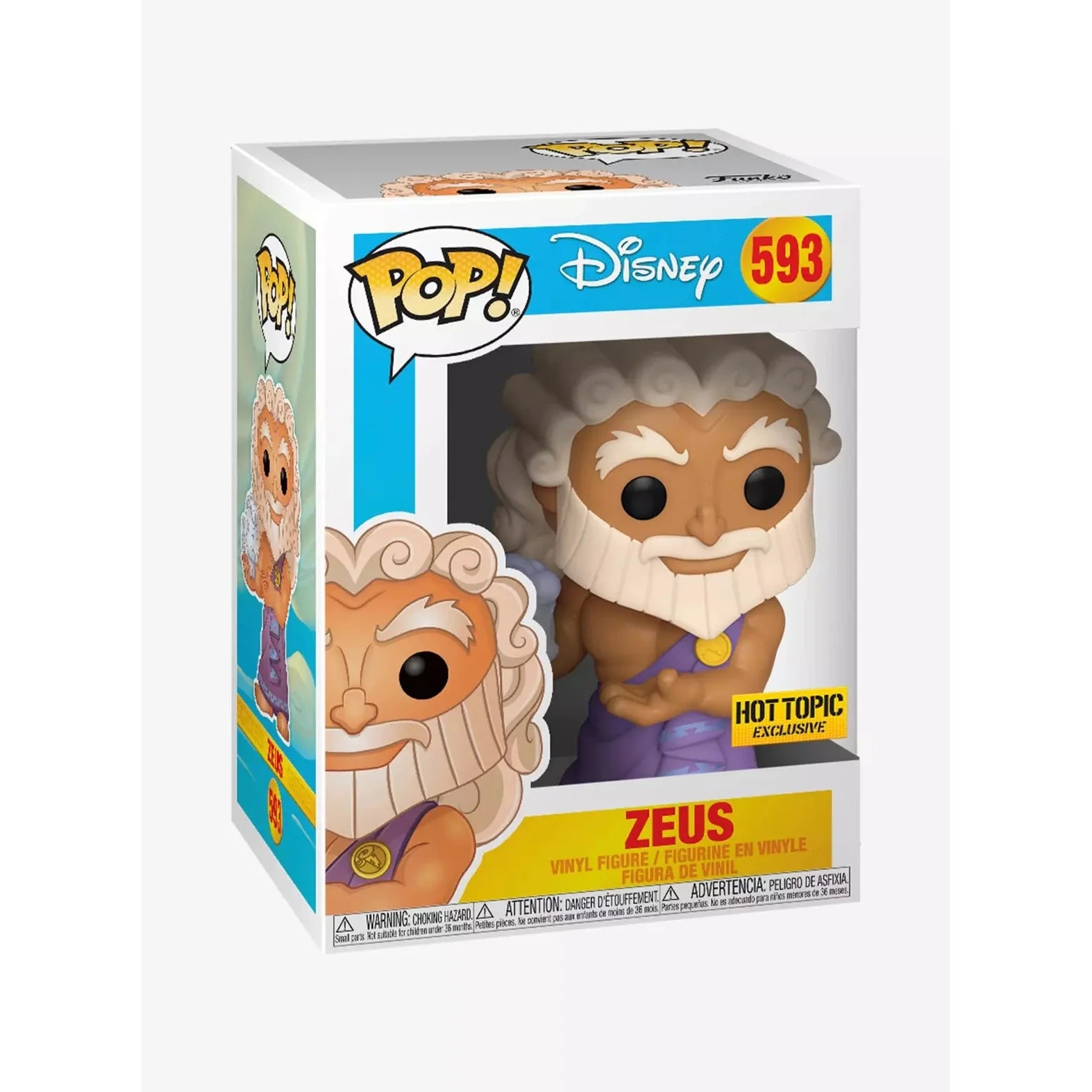 Funko Pop: Disney - Hercules - Zeus Figure #593 Hot Topic Exclusive