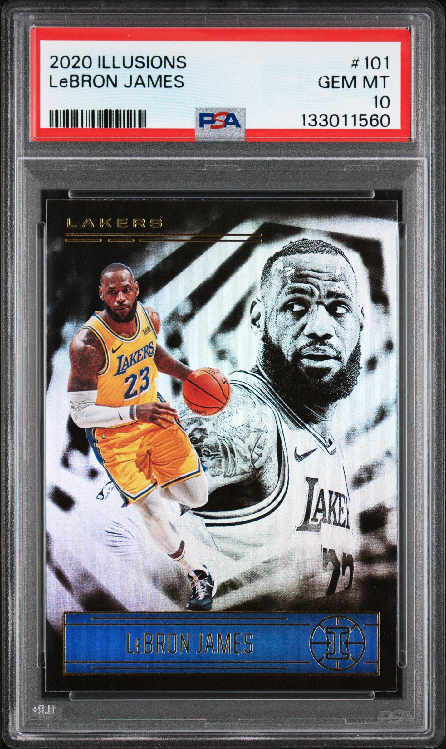 2020 PANINI ILLUSIONS #101 LeBRON JAMES PSA 10