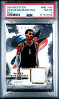 2024 TOPPS INCEPTION RELICS #REC-VW VICTOR WEMBANYAMA PSA 8