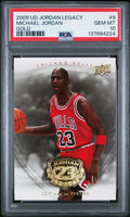 2009 UPPER DECK JORDAN LEGACY GOLD #9 MICHAEL JORDAN GOLD PSA 10