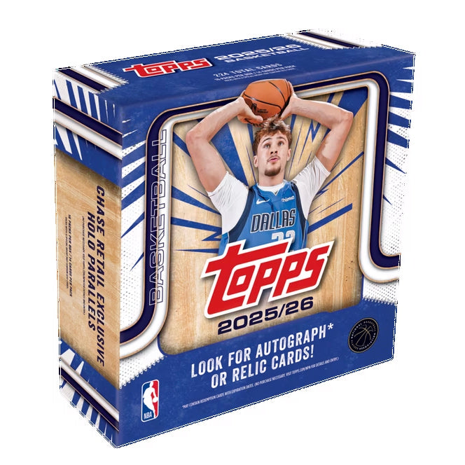 2025-26 NBA Topps Basketball Mega Box (16 Packs)
