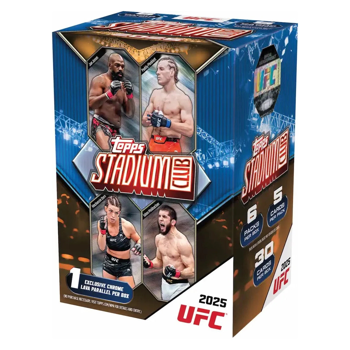 2025 Topps Stadium Club UFC Blaster Value Box (6 Packs)