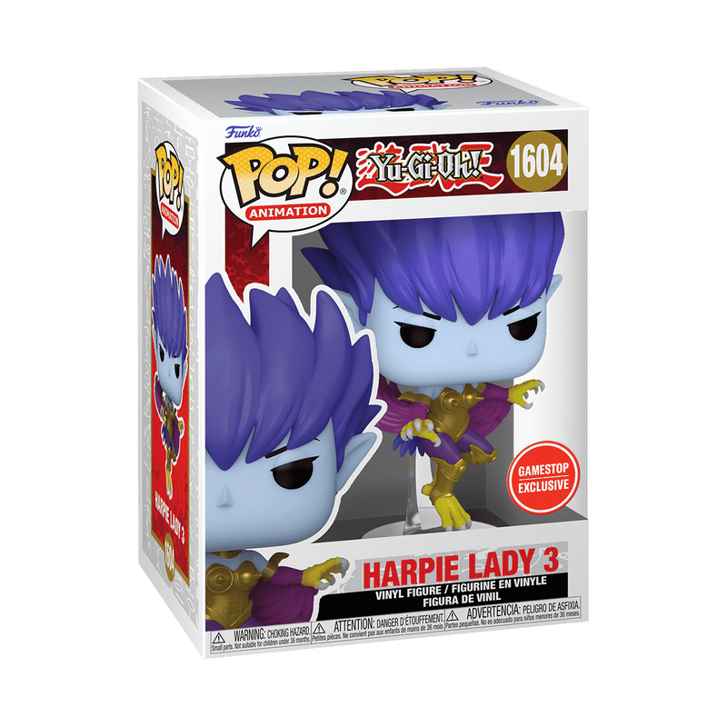 Funko Pop: Animation - Harpie Lady 3 Yu-Gi-Oh Figure #1604 Gamestop Exclusive