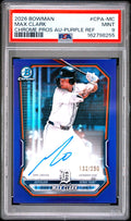 2026 BOWMAN CHROME PROSPECT AUTO MAX CLARK PURPLE REFRACTOR PSA 9