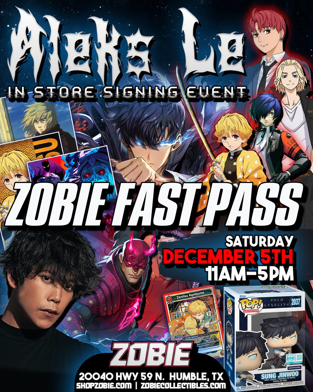 Aleks Le In-Store Signing Event 12/5/2026 - ZOBIE FAST PASS