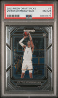 2023 PANINI PRIZM DRAFT PICKS #2 VICTOR WEMBANYAMA PSA 8