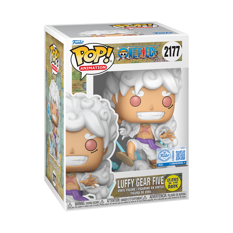 Funko Pop: Anime - One Piece - Luffy Gear Five Figure #2177 (Glows in the Dark)