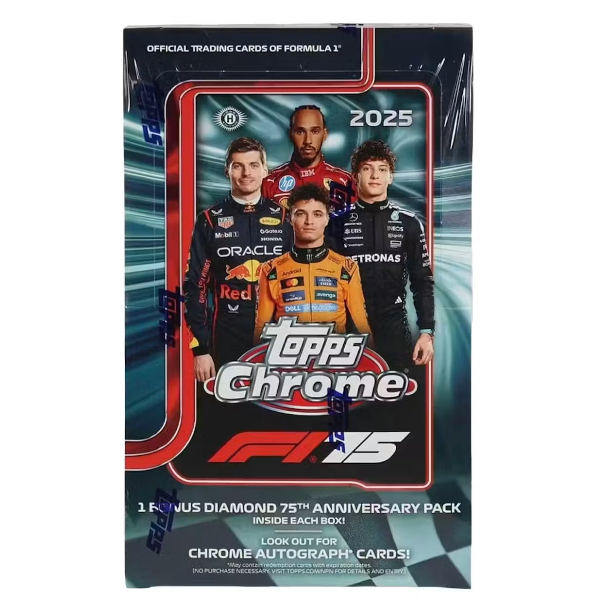 2025 Topps Chrome F1 Formula 1 Hobby Box (21 Packs)