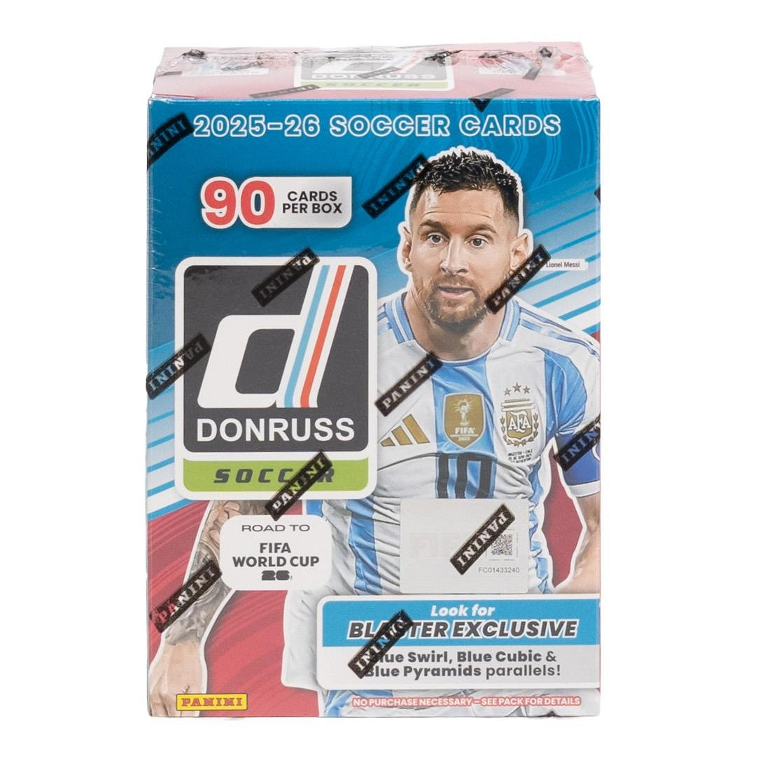 2025-26 Panini FIFA Donruss Soccer Trading Card Blaster Box - Blue (6 Packs)
