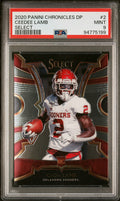 2020 PANINI CHRONICLES DRAFT PICKS SELECT #2 CEEDEE LAMB SELECT PSA 9