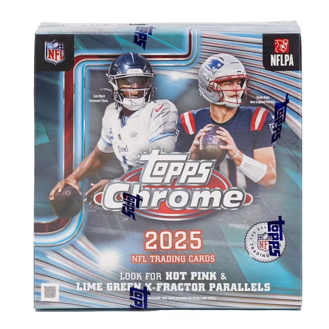 2025 NFL Topps Chrome Football Mega Box (7 Packs)