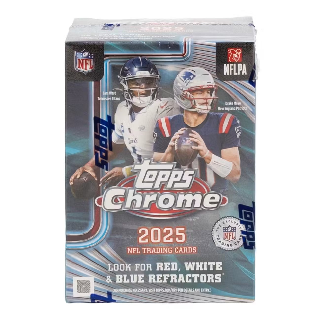 2025 NFL Topps Chrome Football Blaster Box (7 Packs)