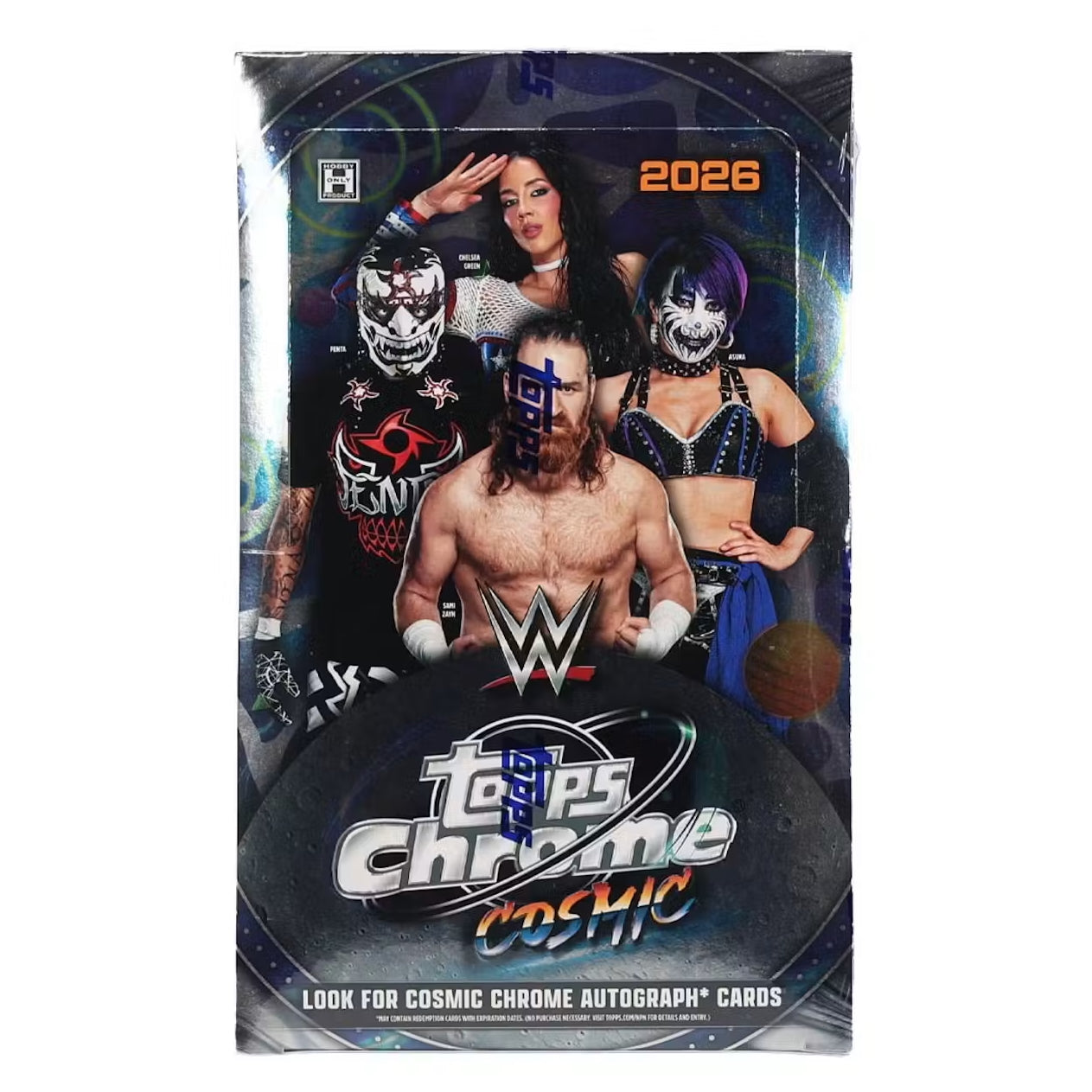 2026 Topps Cosmic Chrome WWE Wrestling Hobby Box (20 Packs)