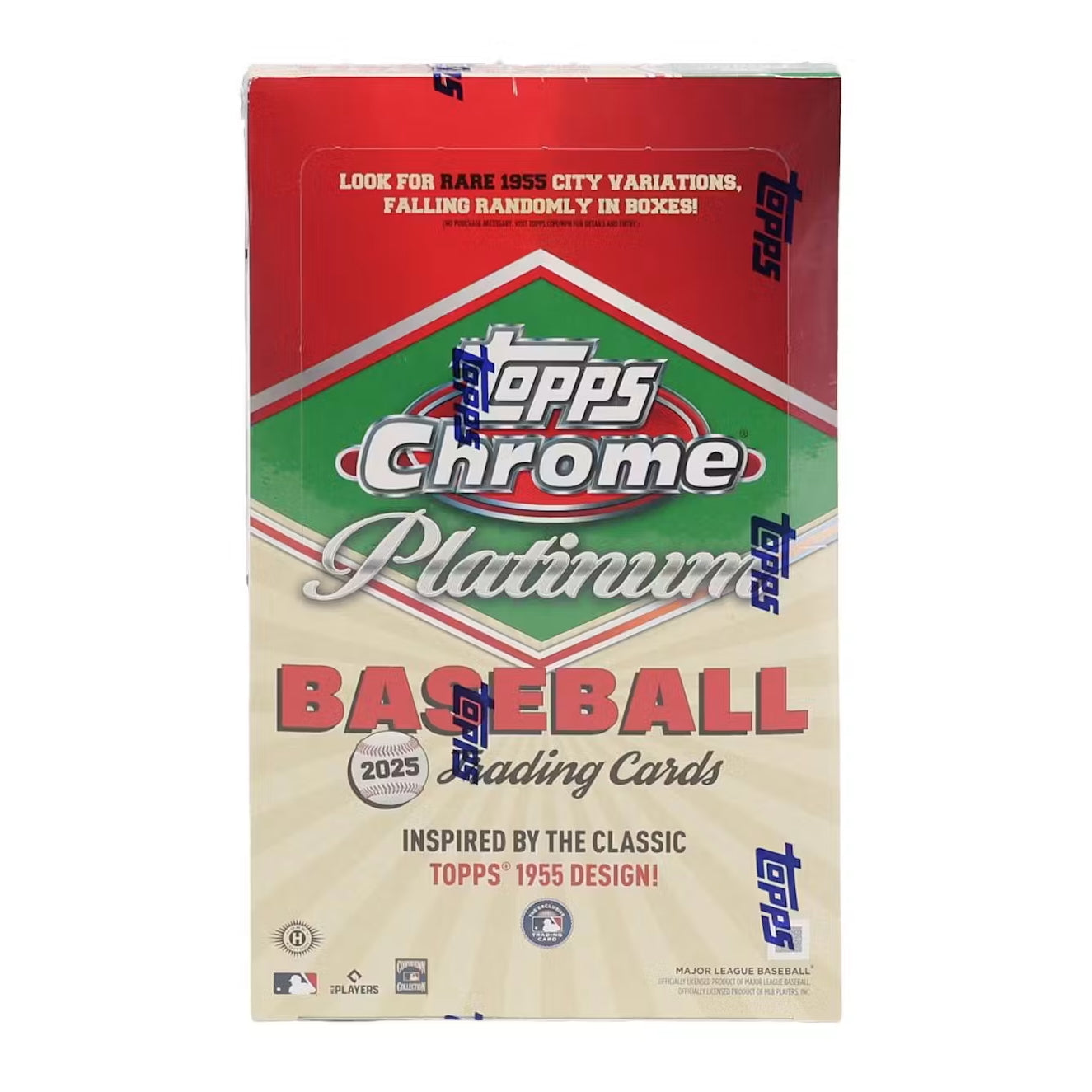 2025 Topps Chrome Platinum '55 Baseball Hobby Box (20 Packs)
