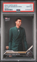 2023 TOPPS NOW DRAFT #D1 VICTOR WEMBANYAMA PSA 10