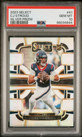 2023 PANINI SELECT #41 CJ STROUD SILVER PRIZM PSA 10