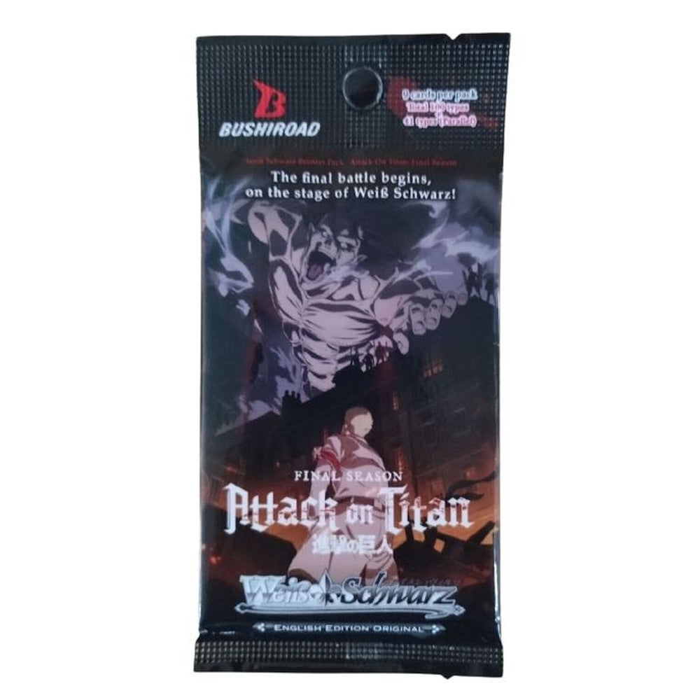 Weiss Schwarz - Attack On Titan: Final Season - 9 - Card Booster Pack (English)