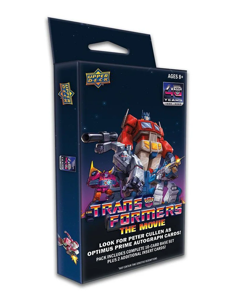 2026 Upper Deck Transformers: The Movie 40th Anniversary Special Edition Hanger Box