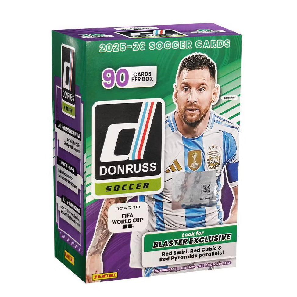 2025-26 Panini FIFA Donruss Soccer Trading Card Blaster Box (6 Packs)