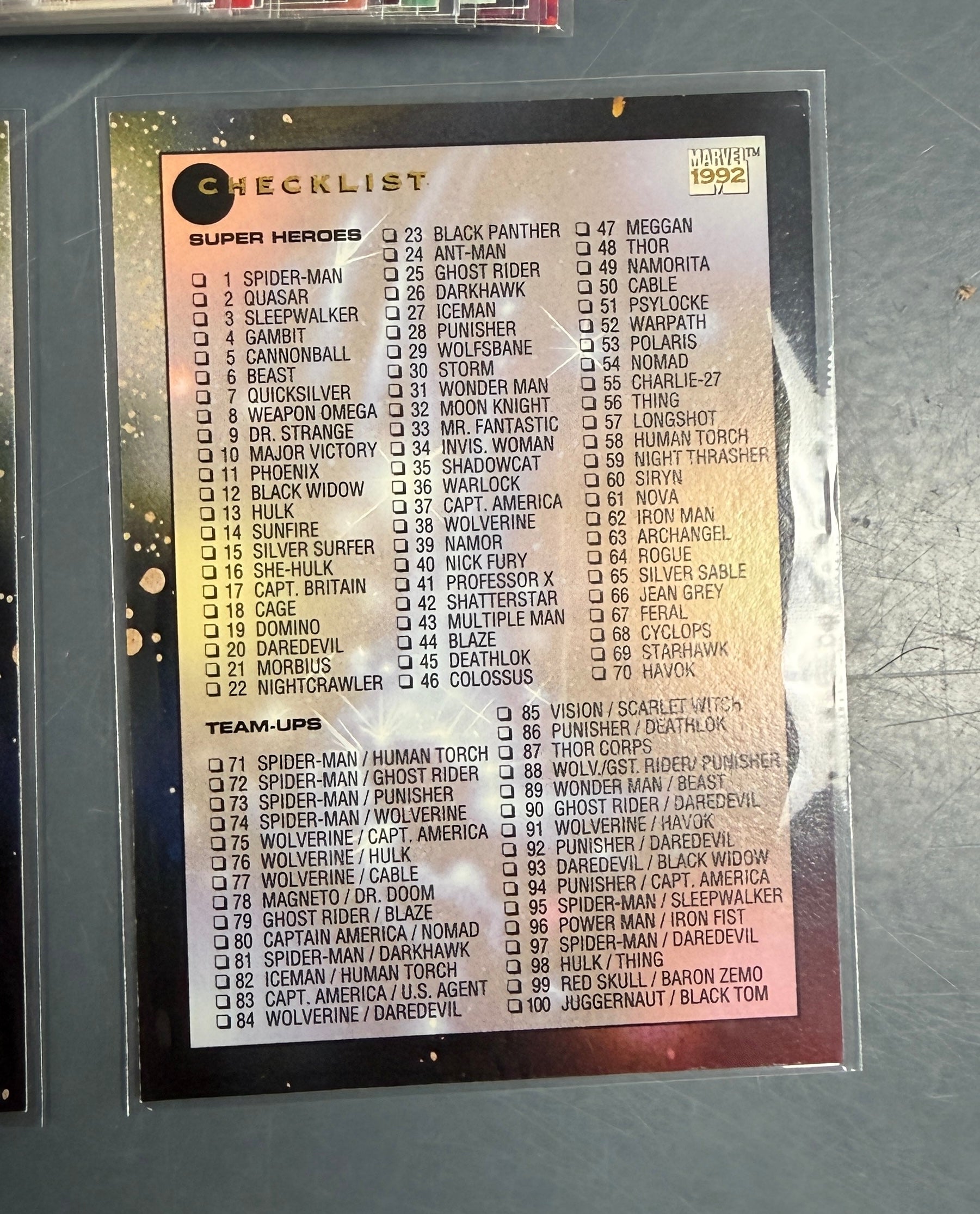 1992 Impel Marvel Universe Series 3 Card Set of 200 - Complete Set