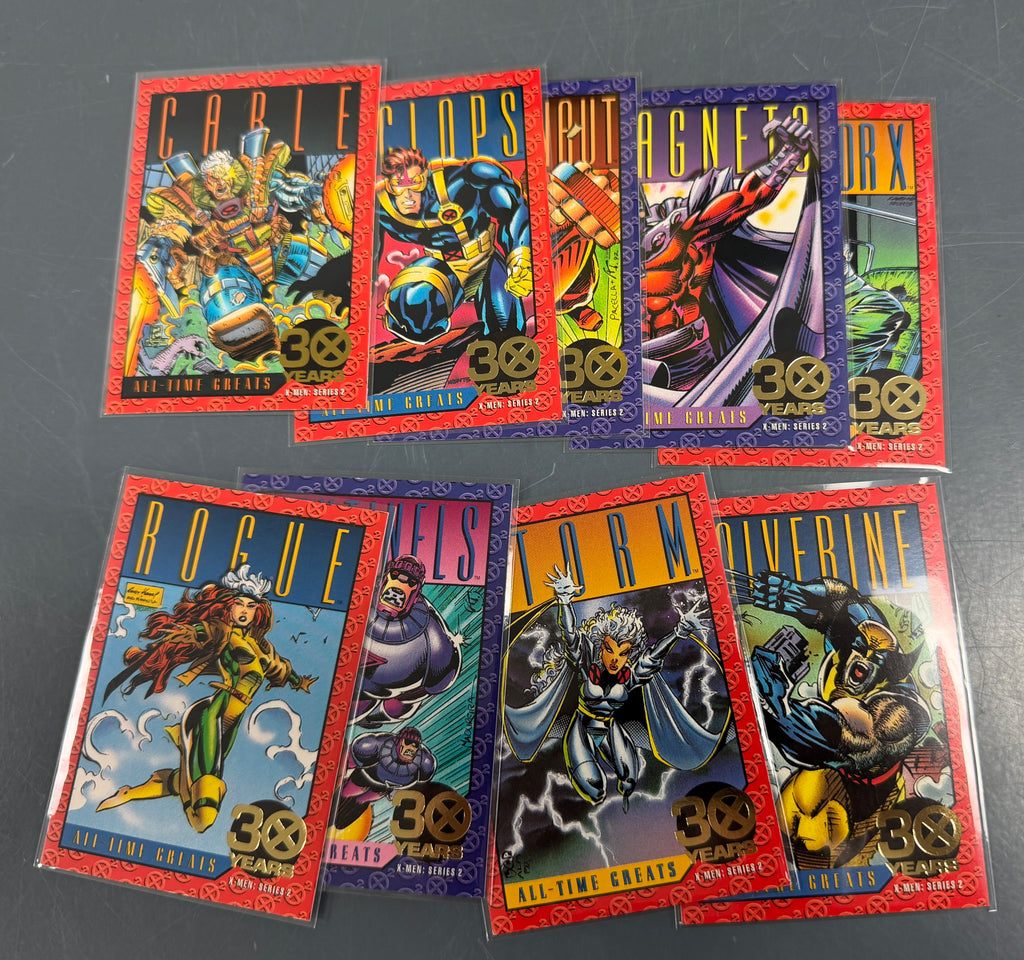 X-MEN Series 2 SkyBox Card Set - 1-100 & 9 Gold-Stamped