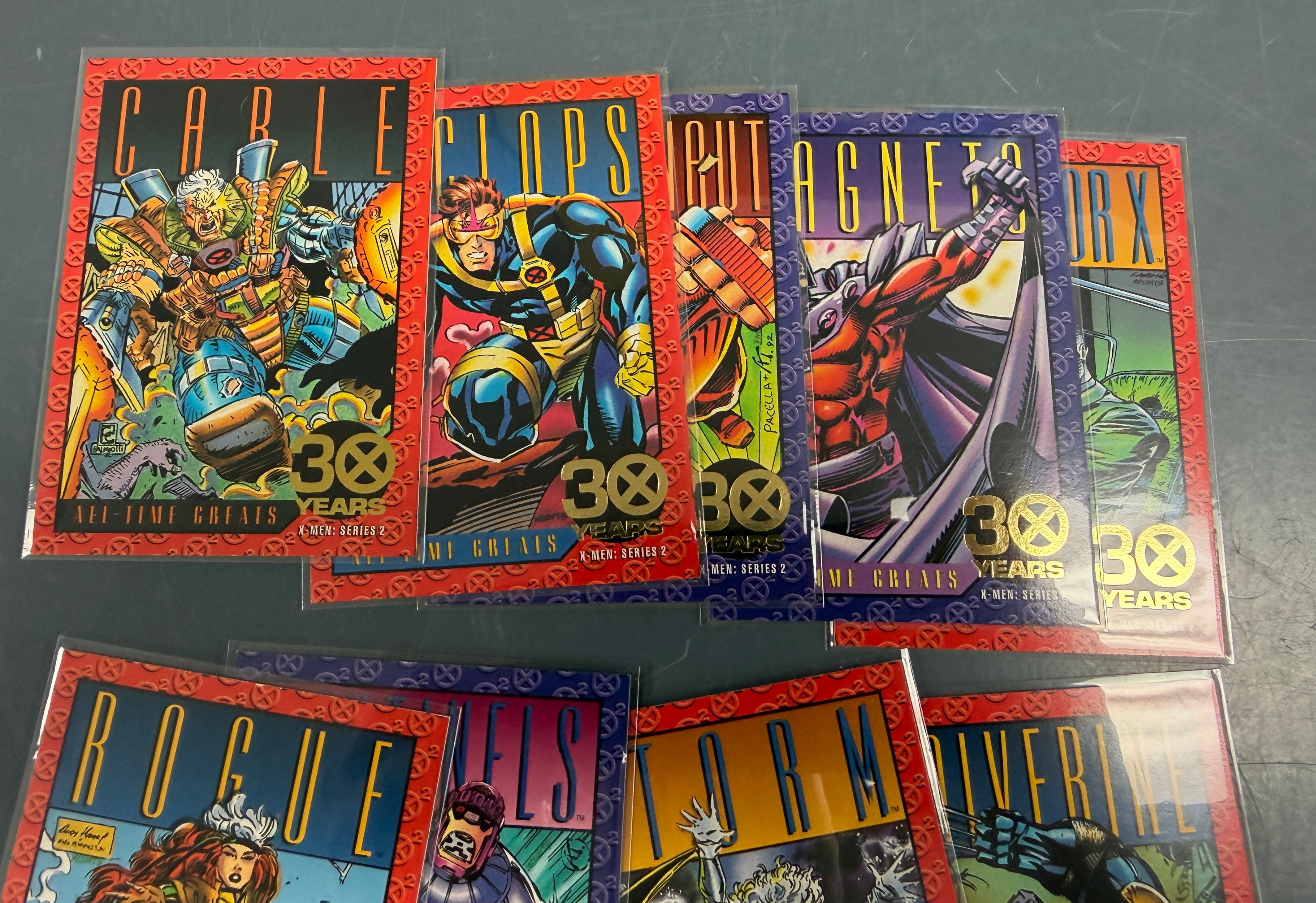 X-MEN Series 2 SkyBox Card Set - 1-100 & 9 Gold-Stamped