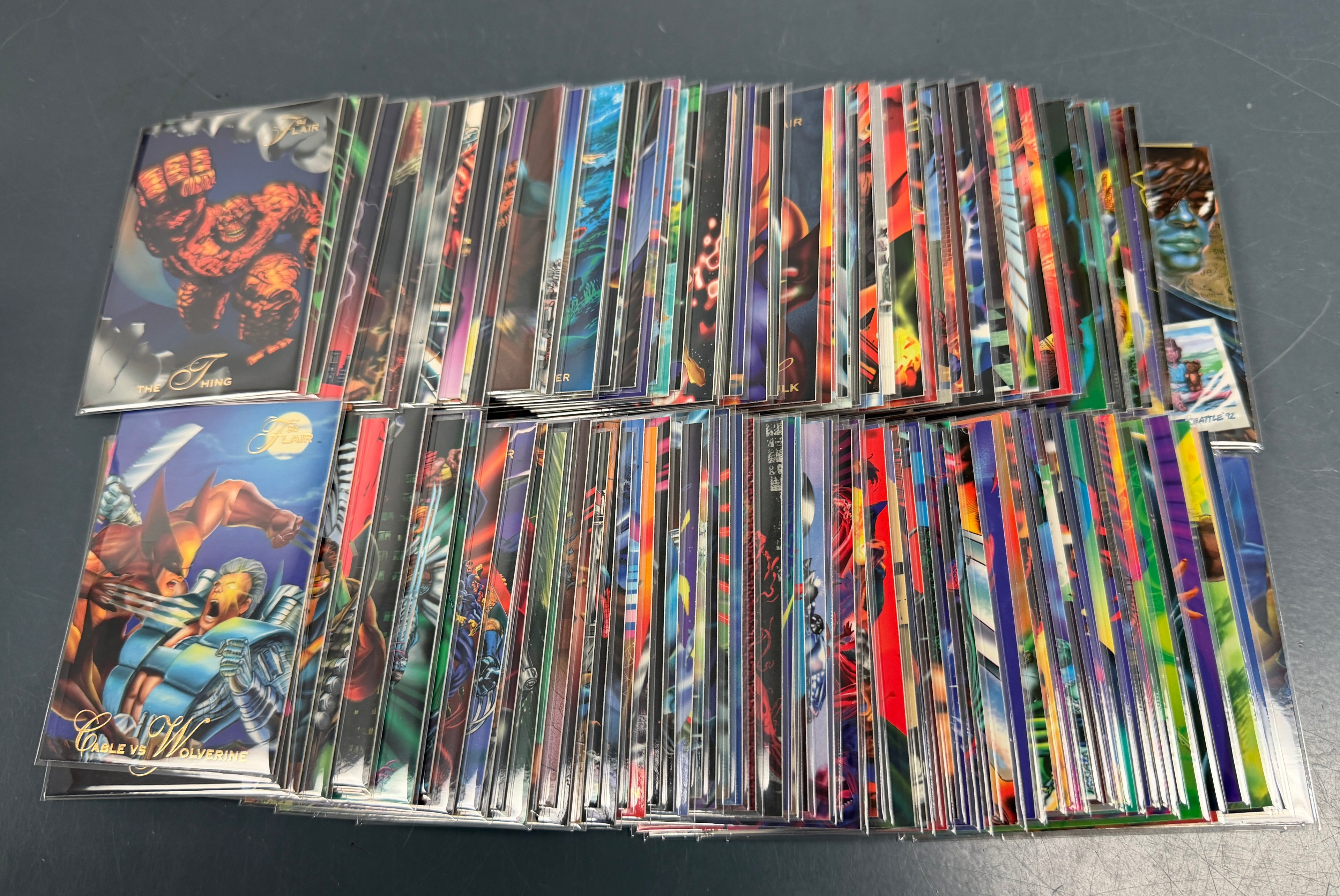 1994 Flair Marvel Universe Card Set of 150 Base Cards - Missing #6