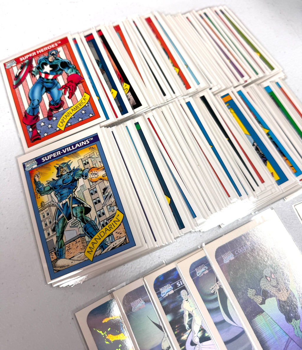 1990 Impel Marvel Comics Card Complete Set of 1-162 w/ All 5 Holograms Inserts
