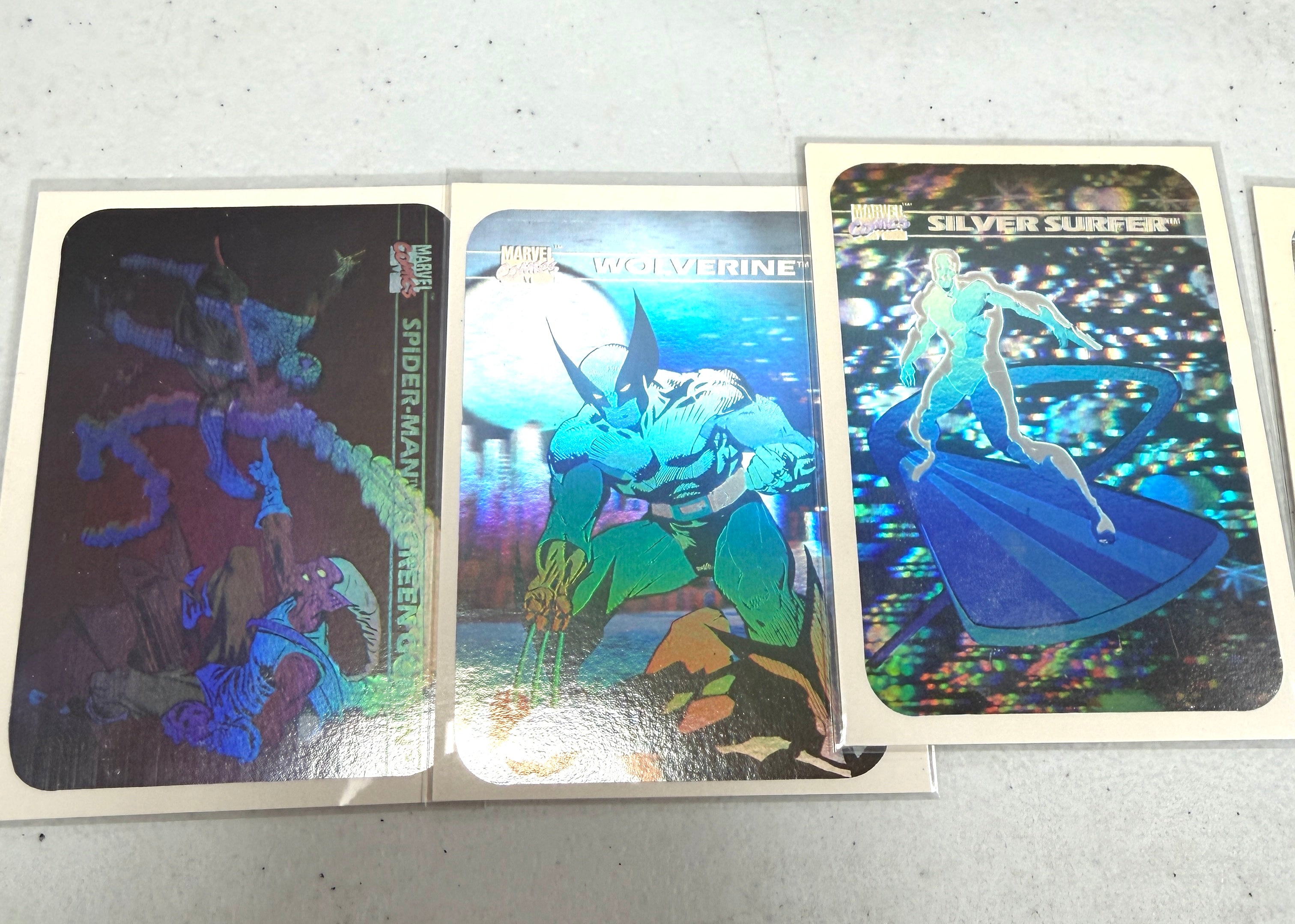 1990 Impel Marvel Comics Card Complete Set of 1-162 w/ All 5 Holograms Inserts