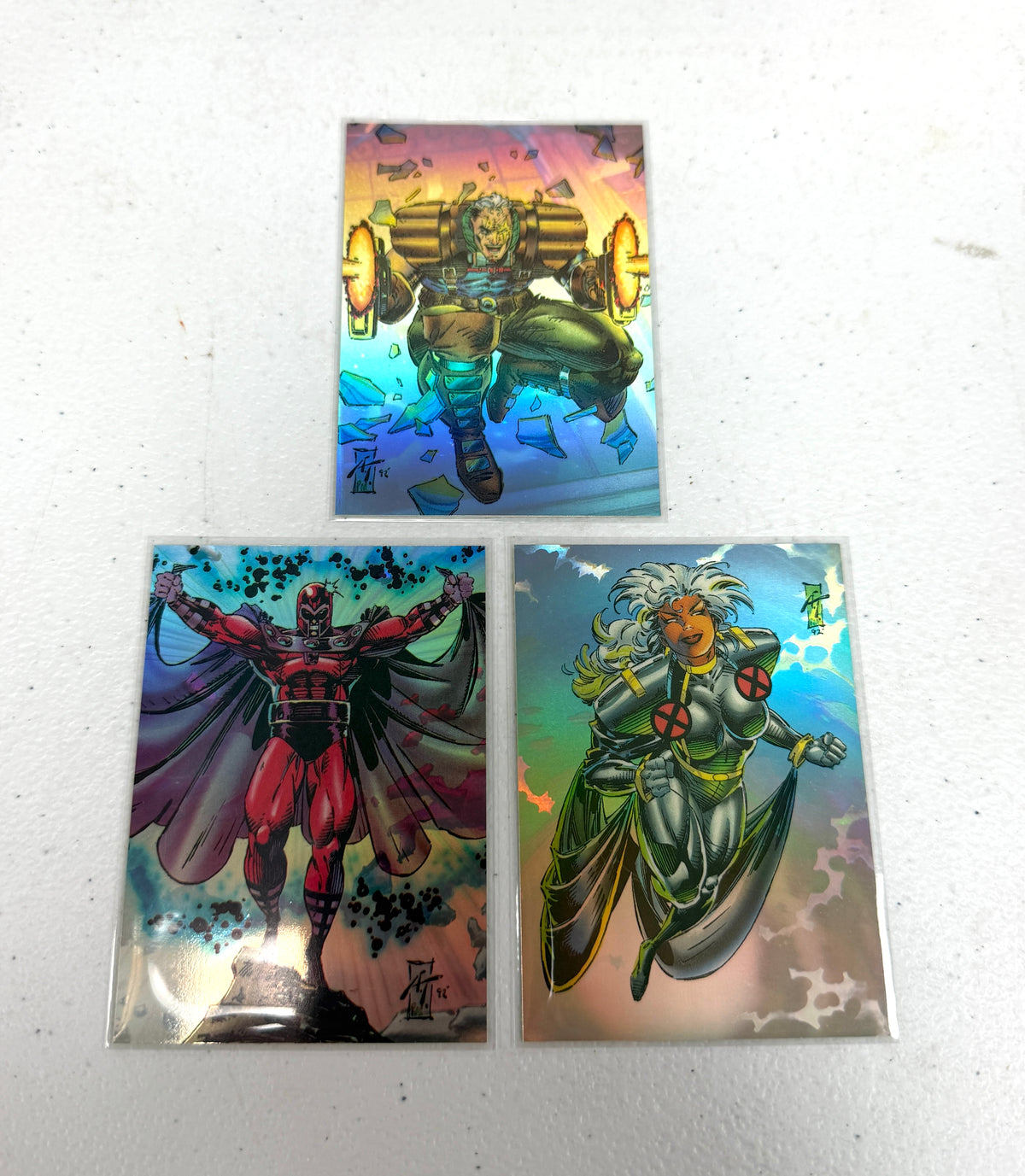 1993 X-MEN Series 2 SkyBox H-1 H-2 H-3 Hologram Inserts Set