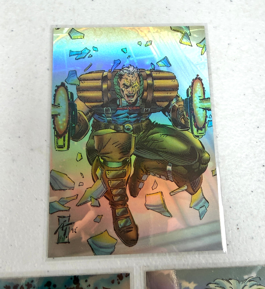 1993 X-MEN Series 2 SkyBox H-1 H-2 H-3 Hologram Inserts Set