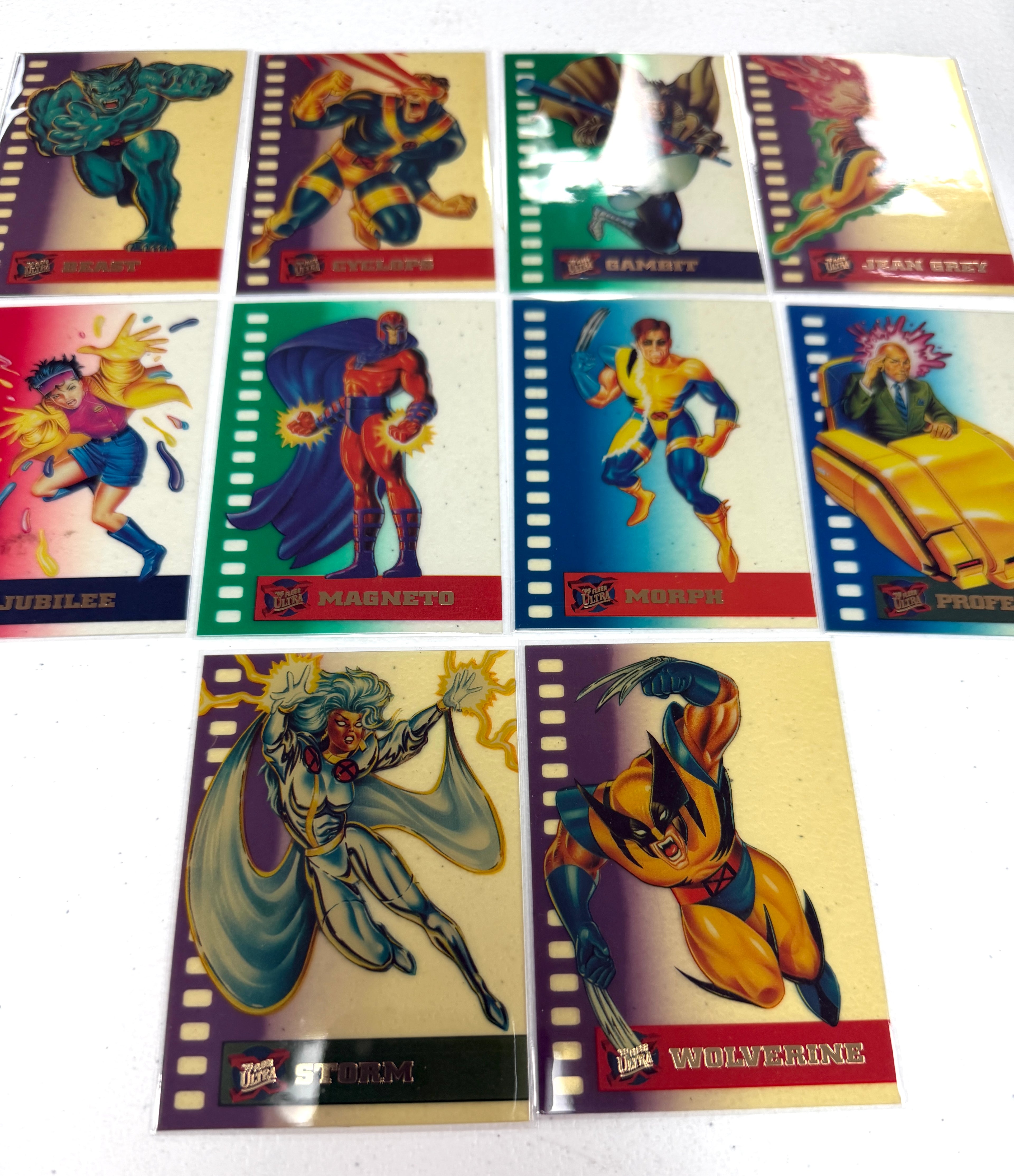 1995 Fleer Ultra X-Men Complete Set of Inserts All 10 Suspended Animation Limited Edition