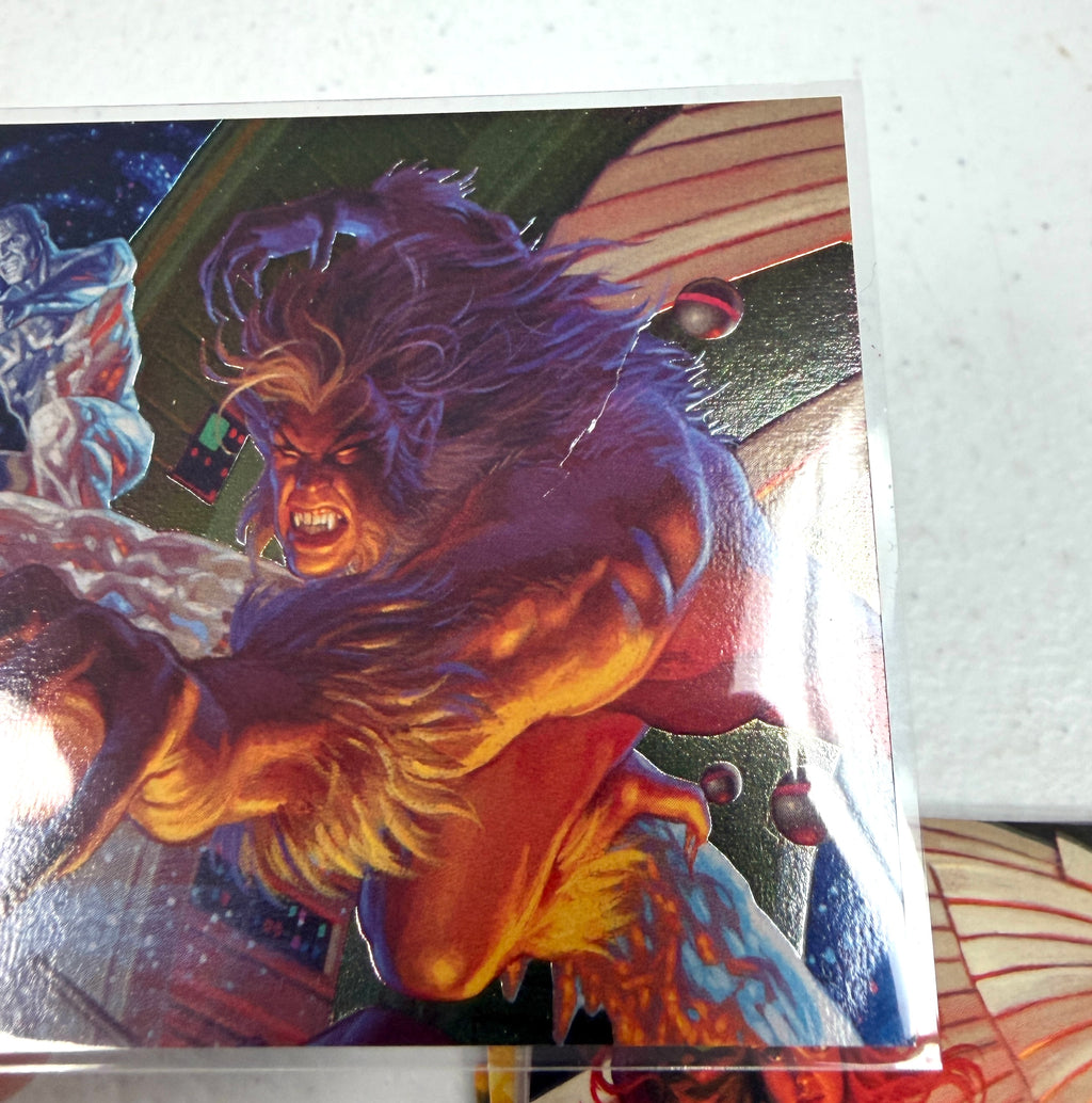 1994 Fleer Ultra X-Men Complete Set Team Portrait 9 Card Puzzle Inserts