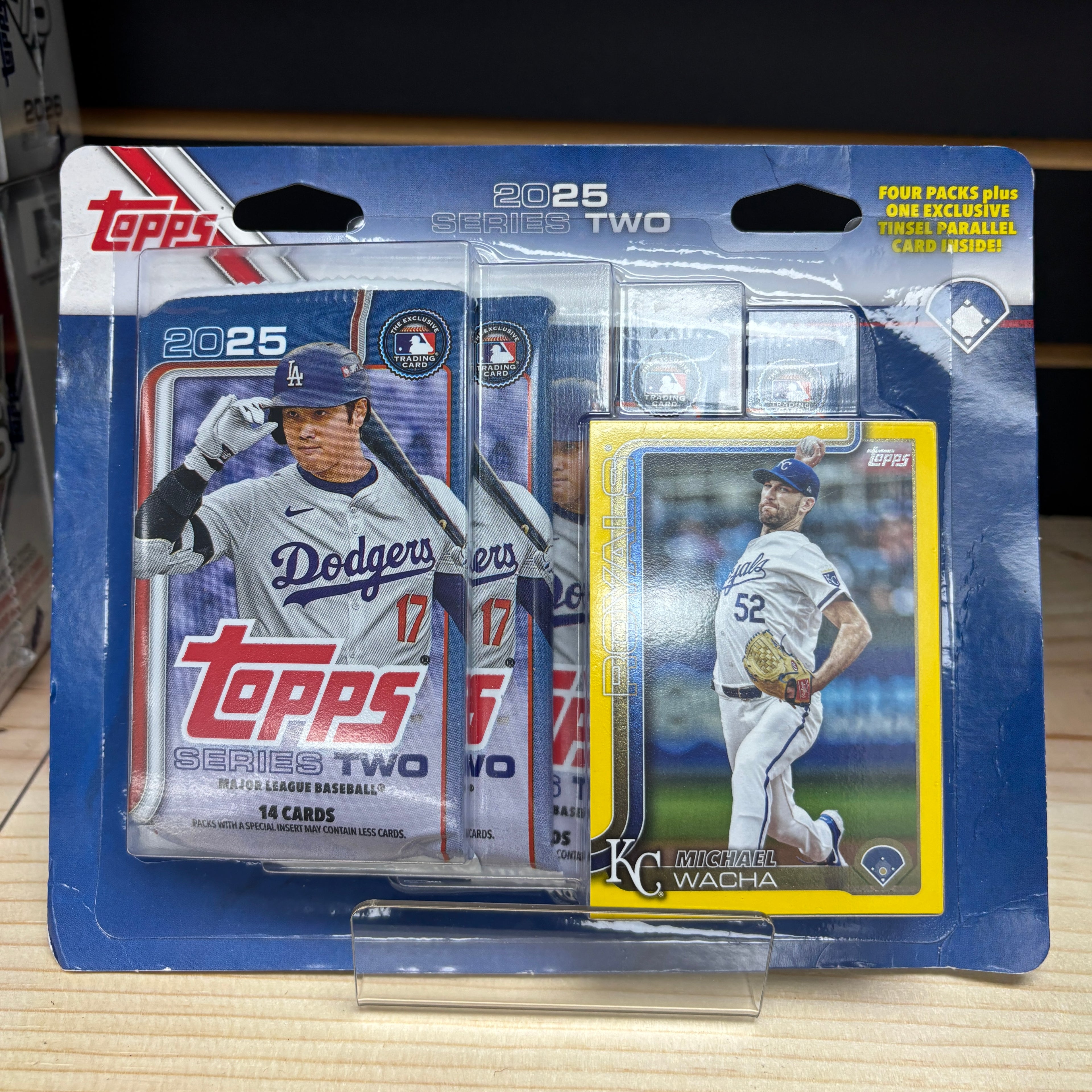 2025 MLB Topps - Series Two Blister Pack (4 Packs + 1 Card)