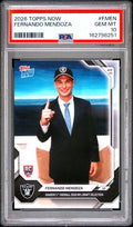 2026 TOPPS NOW #FMEN FERNANDO MENDOZA PSA 10