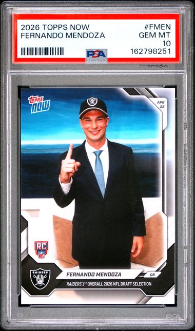 2026 TOPPS NOW #FMEN FERNANDO MENDOZA PSA 10