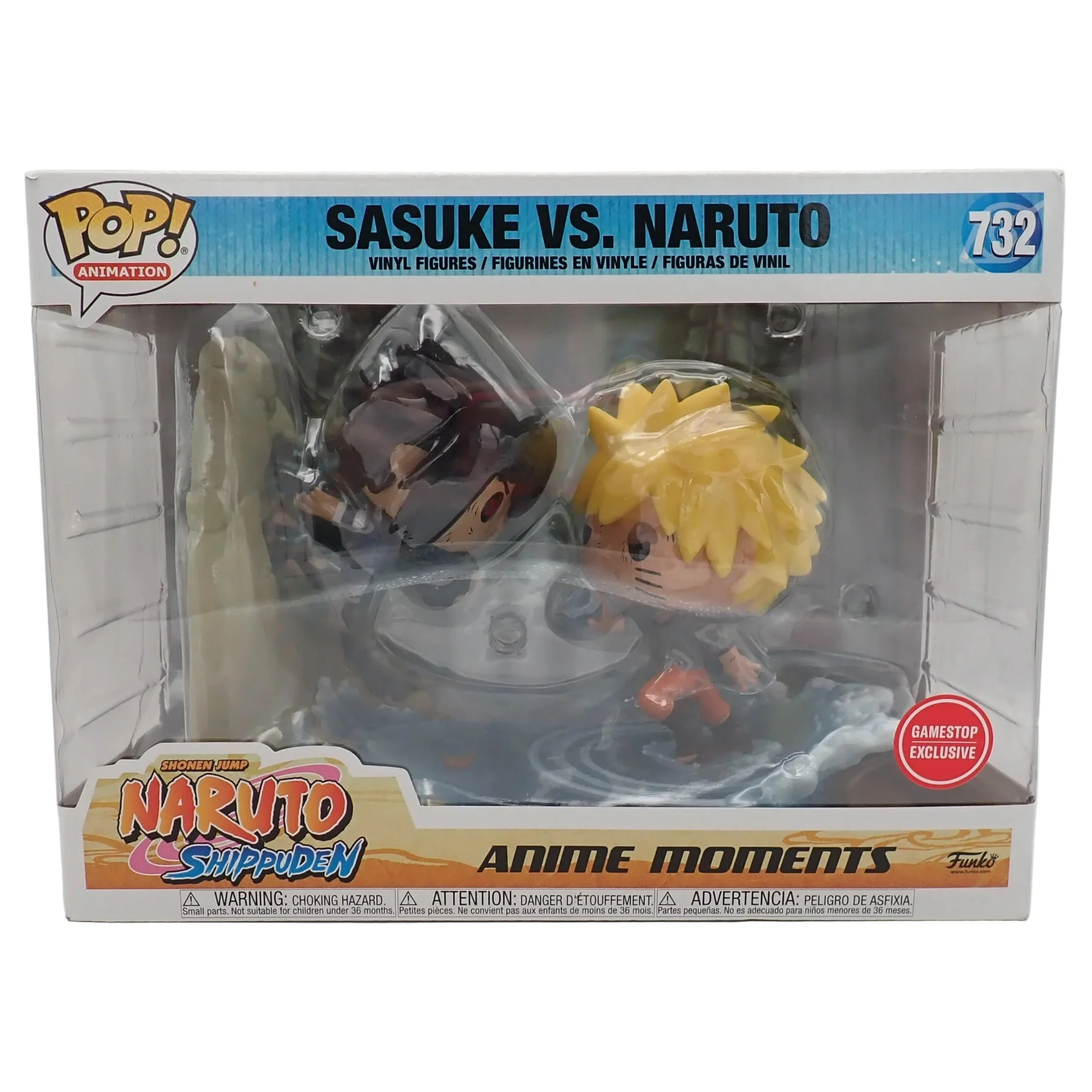 Funko Pop: Animation - Naruto Shippuden - Sasuke Vs. Naruto Figure #732 Gamestop Exclusive