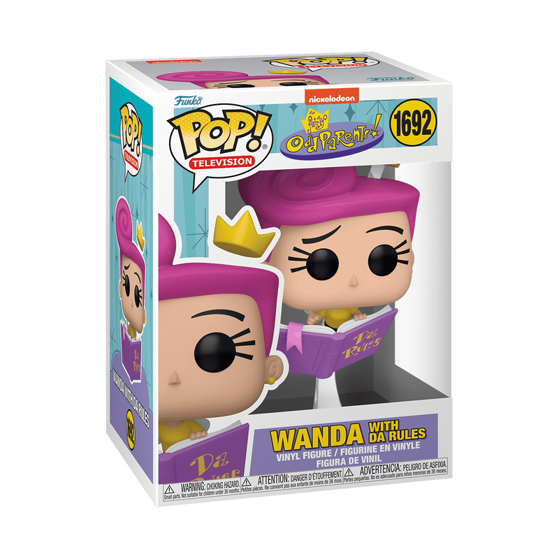 Funko Pop: Fairly OddParents - Wanda with Da Rules #1692 Vinyl Figure