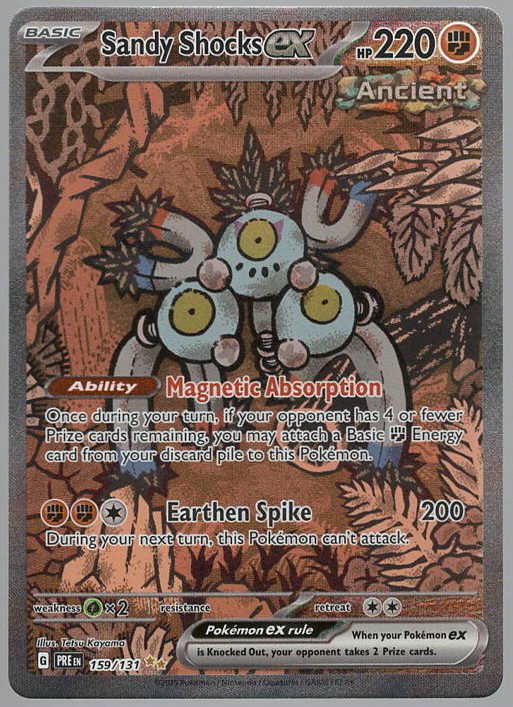 Sandy Shocks ex Special Illustration Rare SV: Prismatic Evolutions PRE 159/131 N