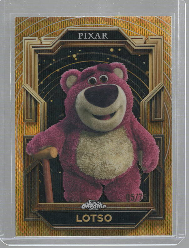 2025 Topps Chrome Disney Pixar Toy Story 3 Lotso #52 Gold 05/75