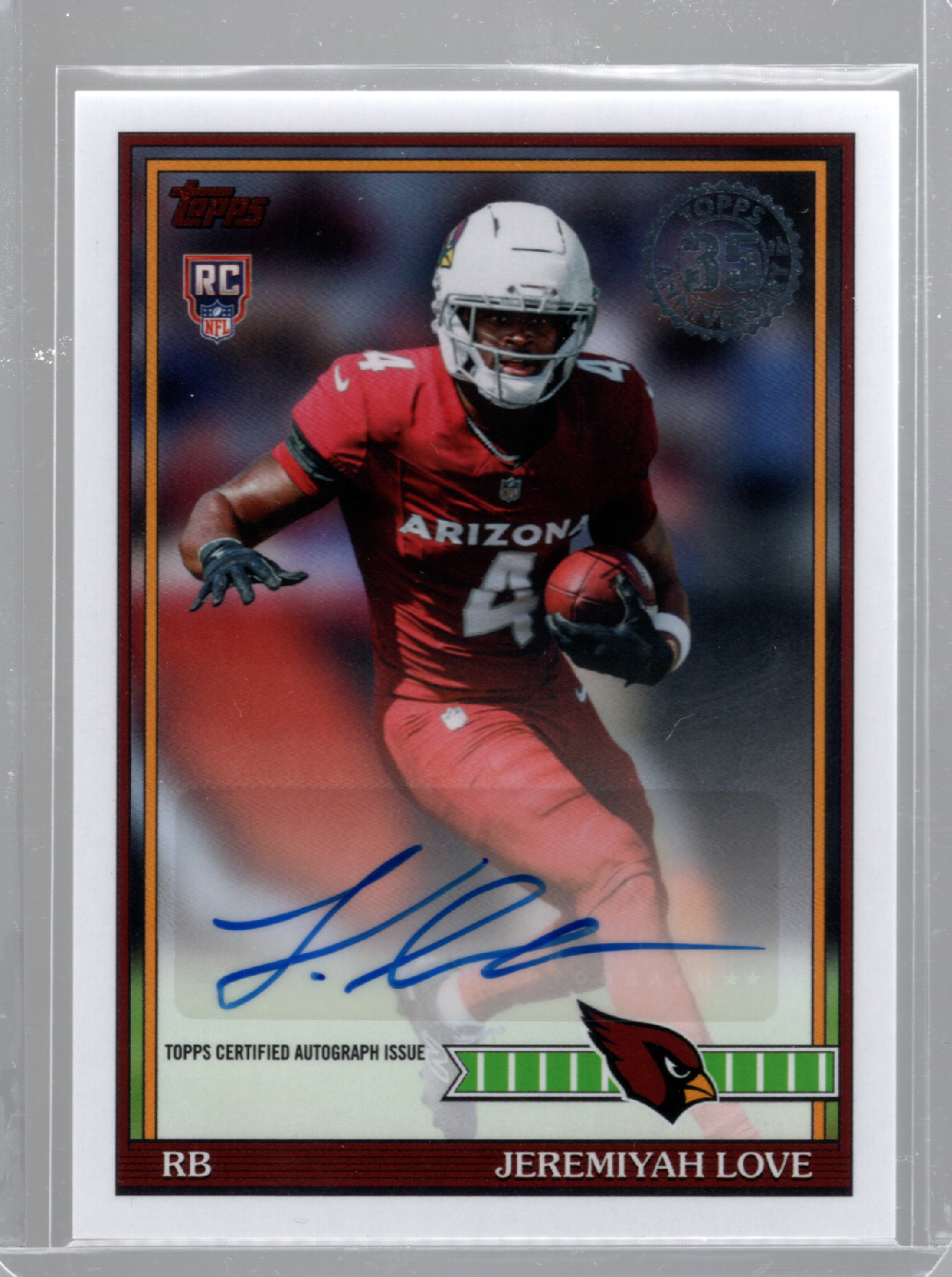 2026 Topps Flagship Jeremiah Love RC Retro Auto Topps 35th Anniversary 91FRA-JL