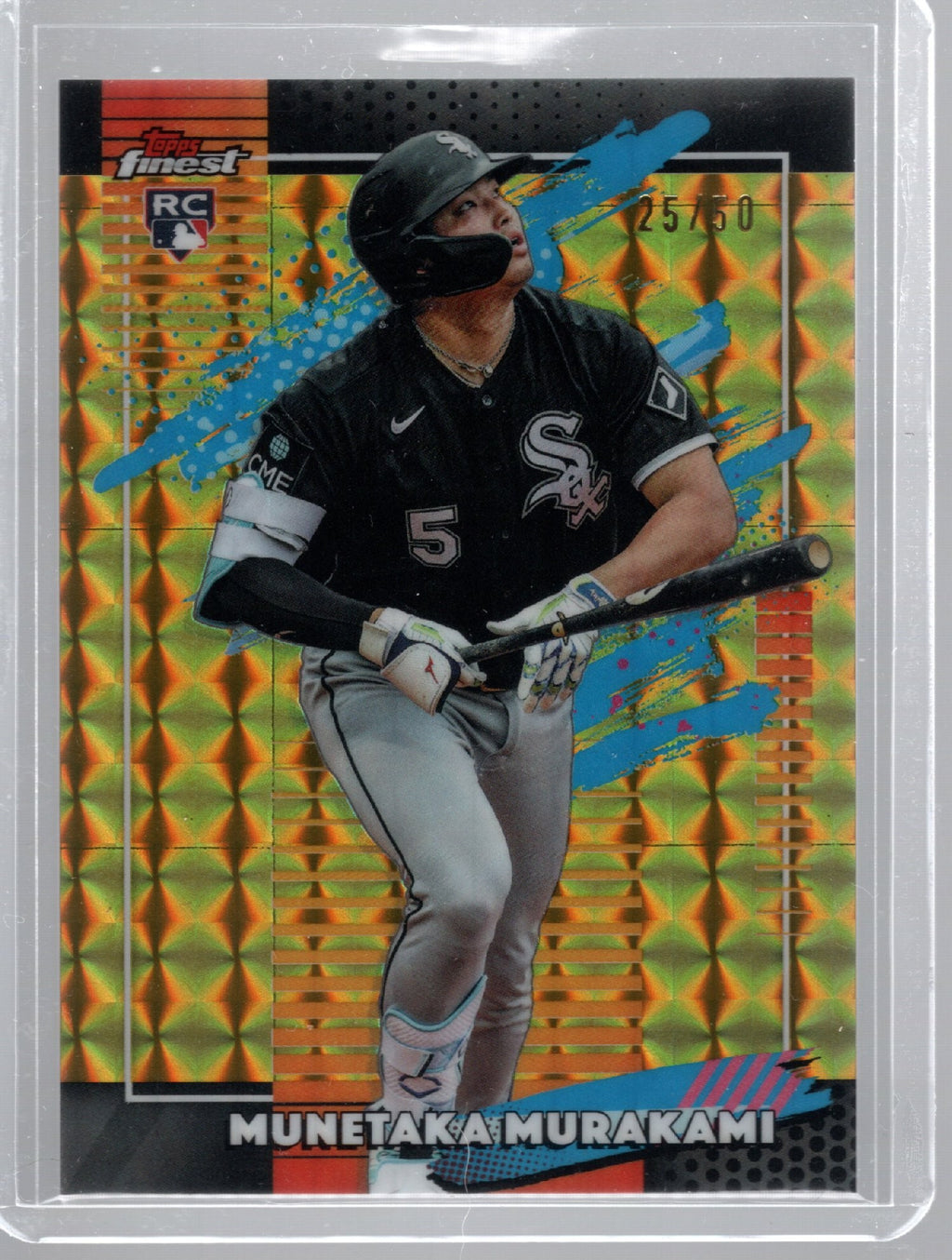 2026 Topps Finest MUNETAKA MURAKAMI White Sox X-Fractor Gold Checkered RC 25/50