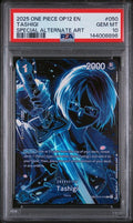 2025 ONE PIECE OP12-LEGACY OF THE MASTER #050 TASHIGI SPECIAL ALTERNATE ART PSA 10