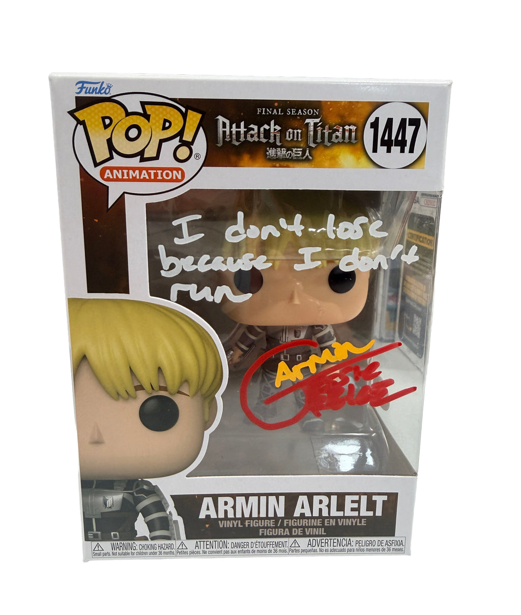 Nerd Blvd - Jessie James Grelle Signed Funko Pop! – Attack on Titan #1447 (JSA COA)