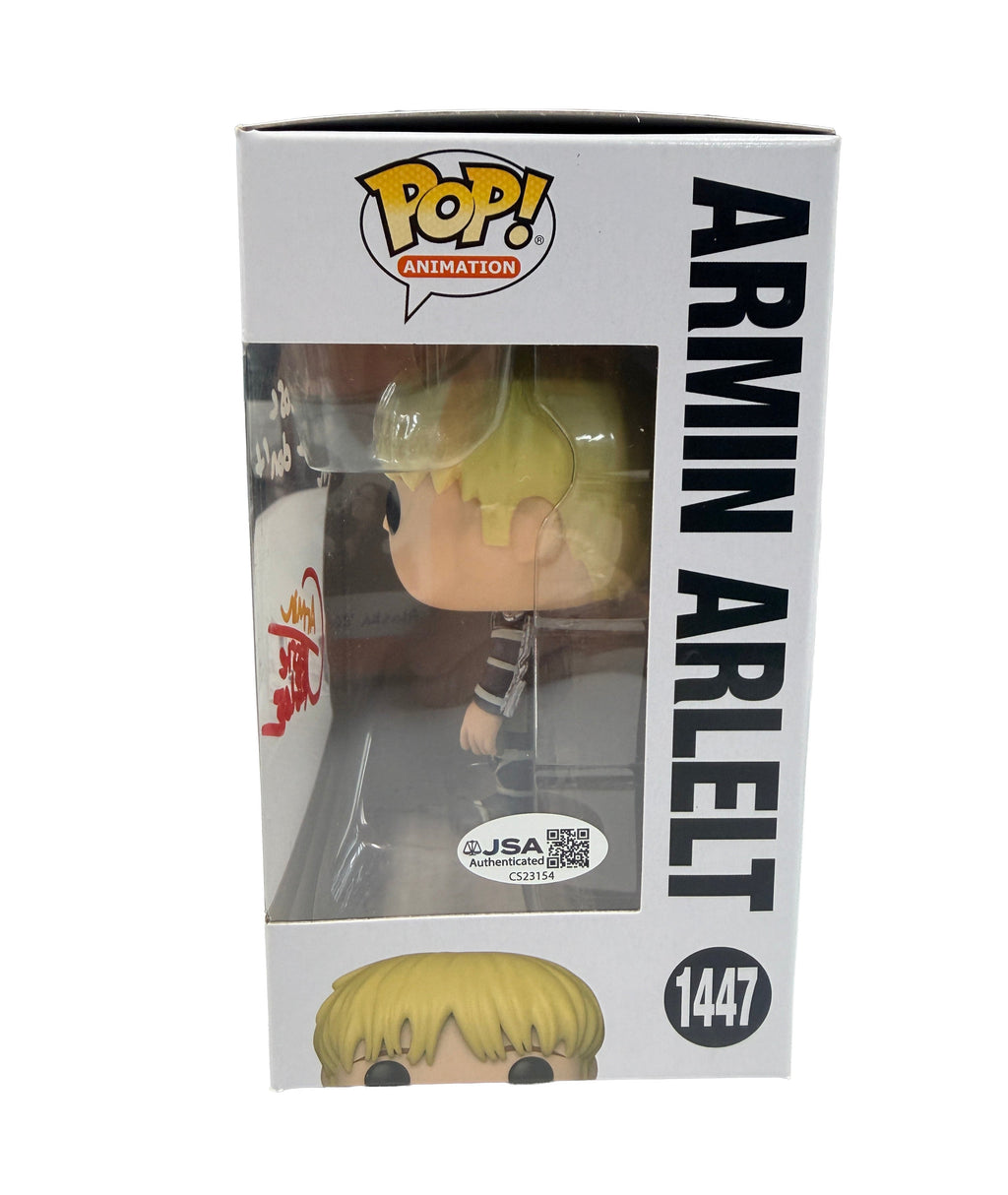Nerd Blvd - Jessie James Grelle Signed Funko Pop! – Attack on Titan #1447 (JSA COA)