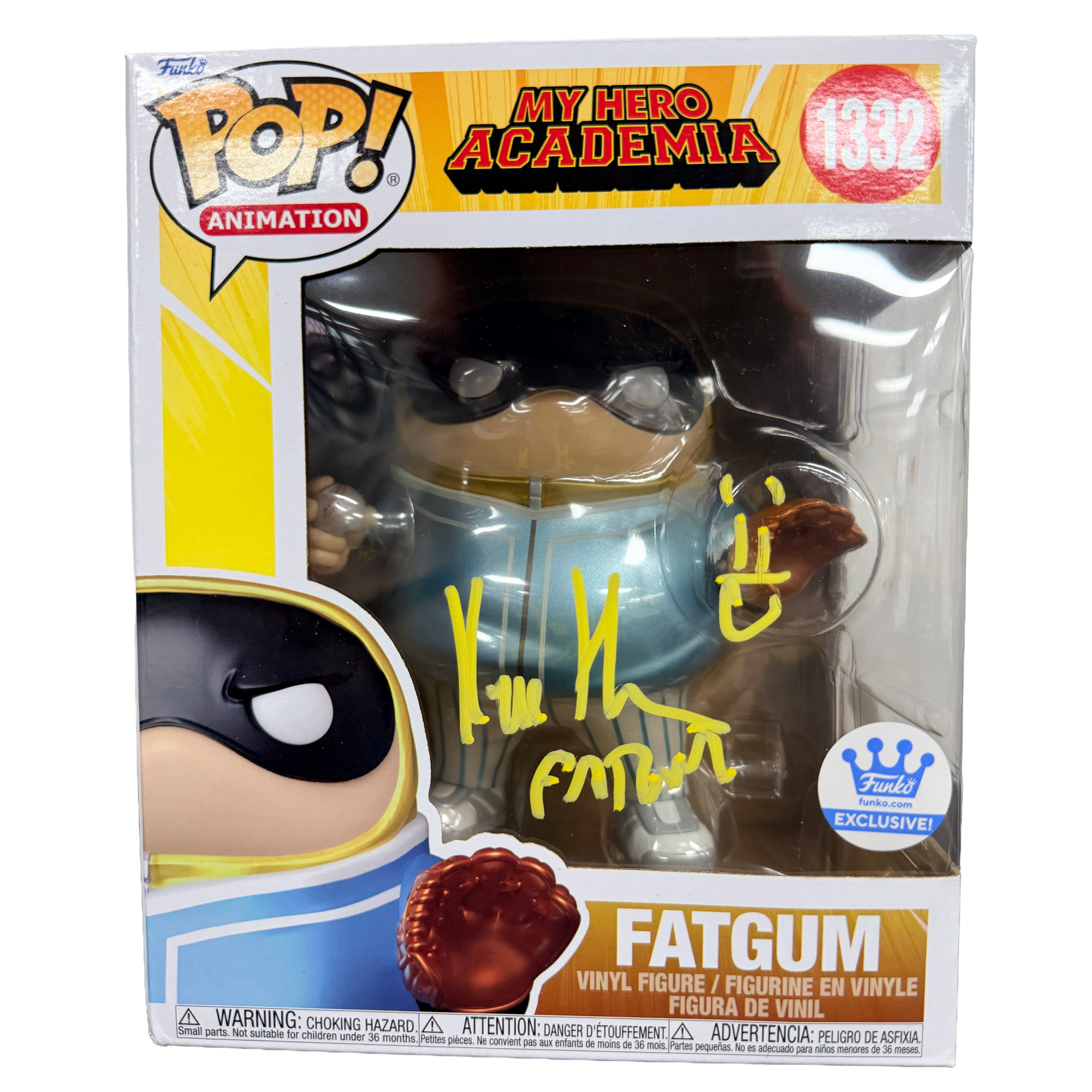 Kyle Hebert Signed Funko Pop! – My Hero Academia Fatgum #1332 (JSA COA)
