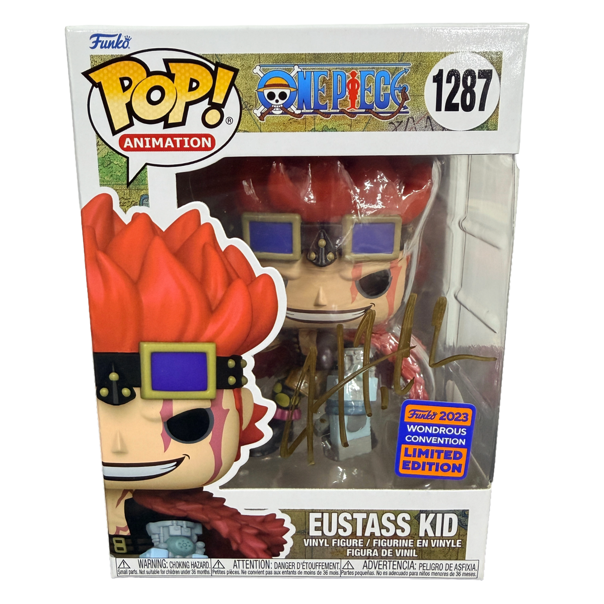 Justin Cook Signed Funko Pop! – One Piece Eustass Kid #1287 (JSA COA)