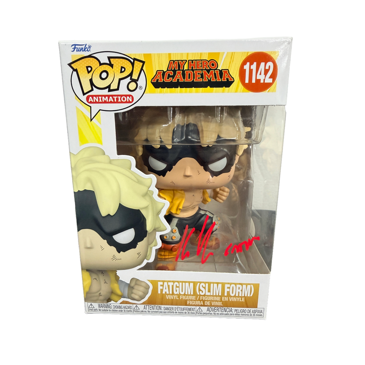 Kyle Hebert Signed Funko Pop! – My Hero Academia FatGum (Slim Form) #1142 (JSA COA)
