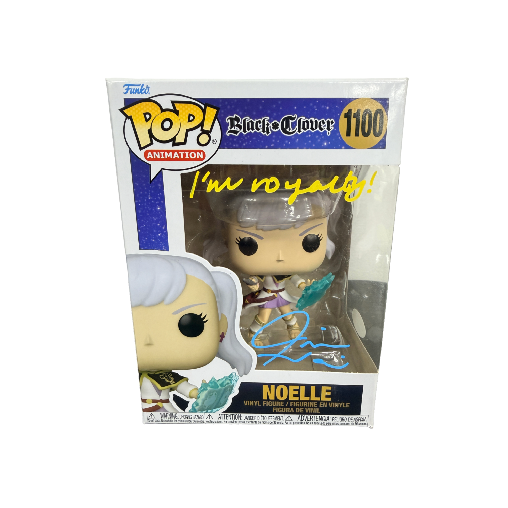 Jill Harris Signed Funko Pop! – Black Clover Noelle #1100 (JSA COA)